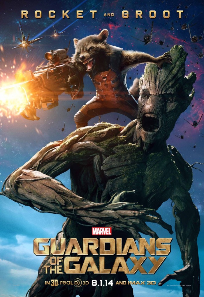 Poster Guardians of the Galaxy Rocket Racoon Groot