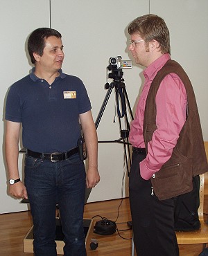 Fabian Vogt und Udo Emmerich beim ElsterCon 2002, (c) Breitsameter Fabian Vogt und Udo Emmerich beim ElsterCon 2002, (c) Breitsameter