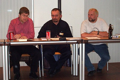 Fabian Vogt und Frank Haubold beim ElsterCon 2002, (c) Breitsameter Fabian Vogt und Frank Haubold beim ElsterCon 2002, (c) Breitsameter